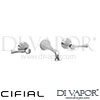 Cifial 31110BS.U Brookhaven Lever 3 Hole Wall Basin Mixer Tap Spare Parts